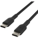 Belkin USB-C, M/M, opletený 1m, černá