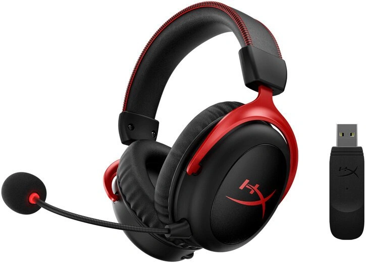 HyperX Cloud II Wireless, černo-červená