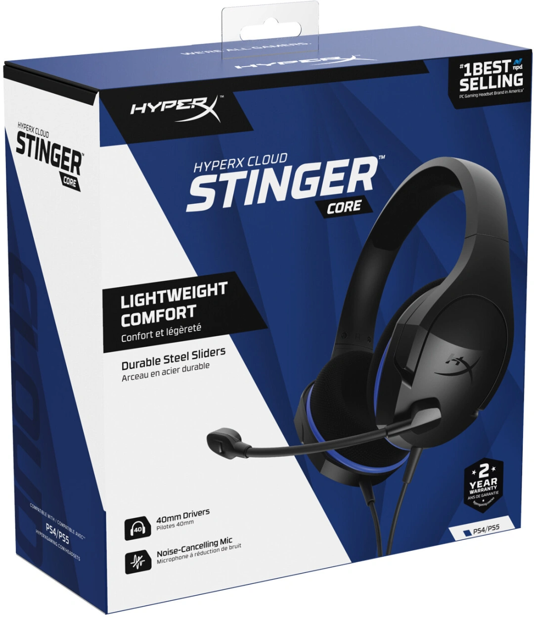 HP HyperX Cloud Stinger Core, Black/Blue