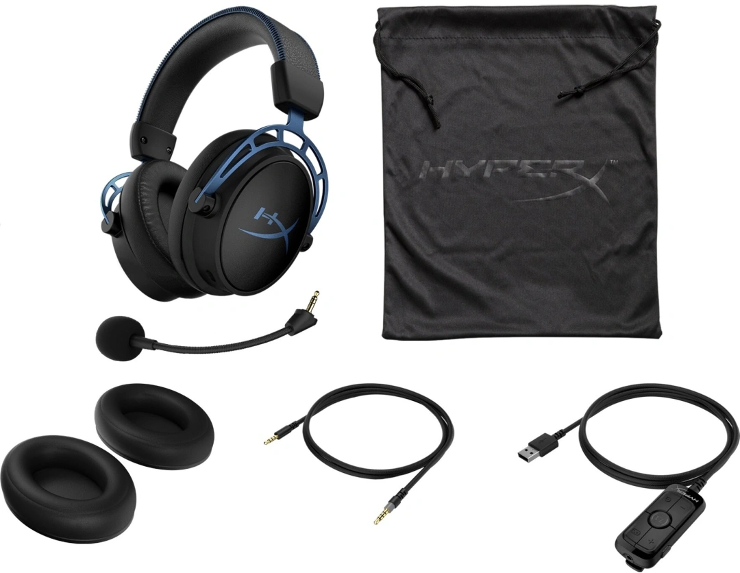 HyperX Cloud Alpha S, černá/modrá