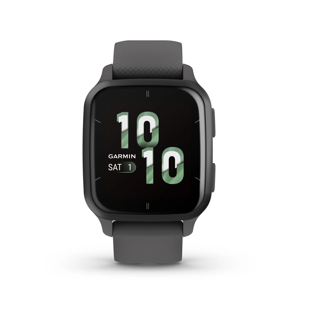 Garmin Venu SQ2, Slate/Shadow Gray Silicone Band