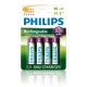 Philips baterie AA 2600mAh MultiLife, NiMh - 4ks