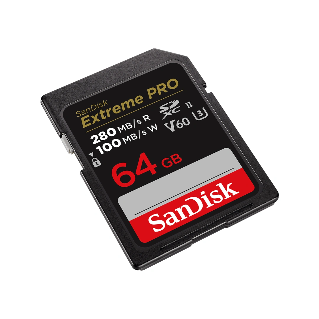 SanDisk SDXC 64GB Extreme PRO (280 MB/s Class 10, UHS-II V60)