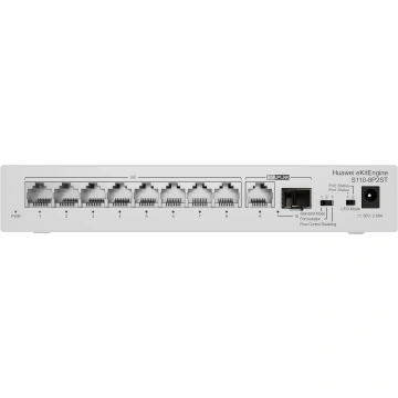 Huawei S110-8P2ST Switch (8*10/100/1000BASE-T ports, PoE+, 1*GE SFP port, 1*10/100/1000BASE-T port, 