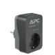 APC Essential SurgeArrest, 1 zásuvka, 2 USB nabíjecí konektory, black, SCHUKO