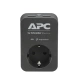 APC Essential SurgeArrest, 1 zásuvka, 2 USB nabíjecí konektory, black, SCHUKO