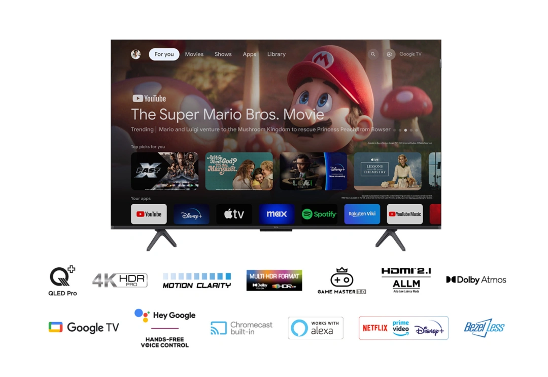 TCL 50C655 televizor (50") 4K Ultra HD Smart TV Wi-Fi Titanová 