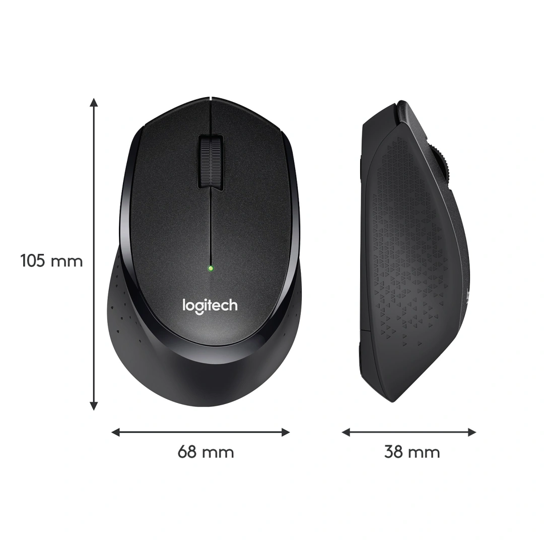 Logitech Wireless Mouse M330 Silent Plus, černá