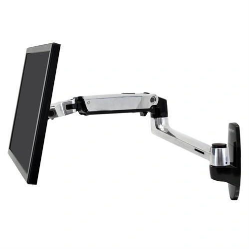 Ergotron LX Wall Mount Arm, Polished Aluminum - nástěnný držák, max. 24" LCD