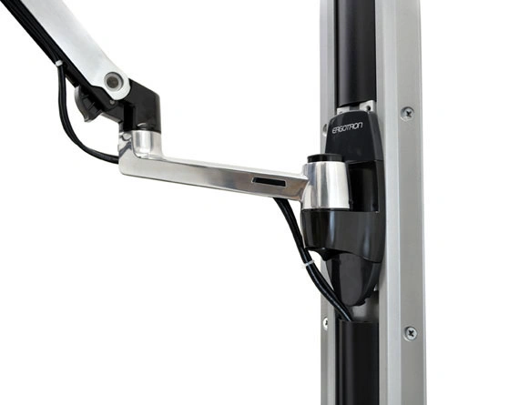 Ergotron LX Wall Mount Arm, Polished Aluminum - nástěnný držák, max. 24" LCD