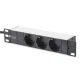 Digitus 1U Hliníkový PDU, 254 mm (10 