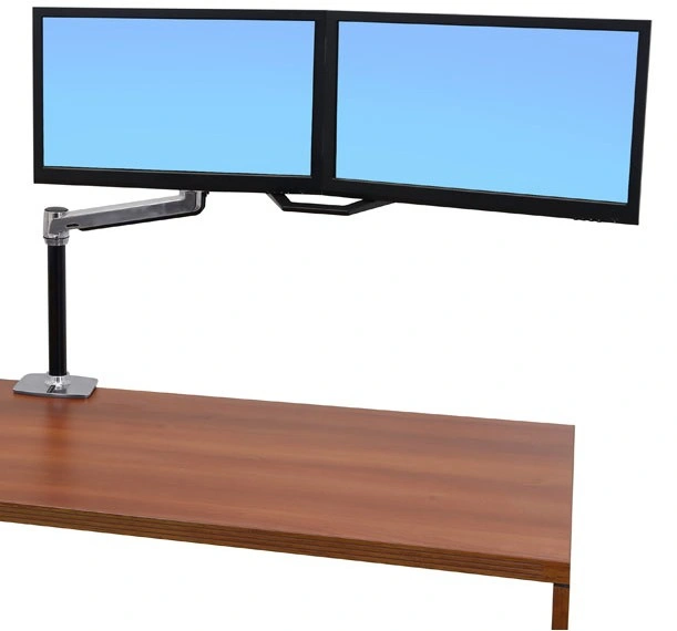 Ergotron LX HD Sit-Stand Desk Mount LCD Arm, Polished, stolní rameno max 46