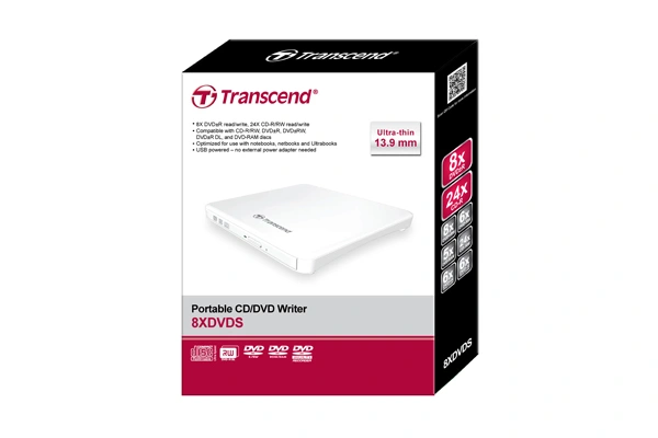 Transcend externí DVD±RW slim (TS8XDVDS-W)