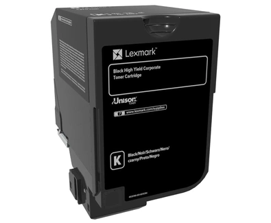 Lexmark toner 74C2HKE# / Black / 20 000 stran / Corporate
