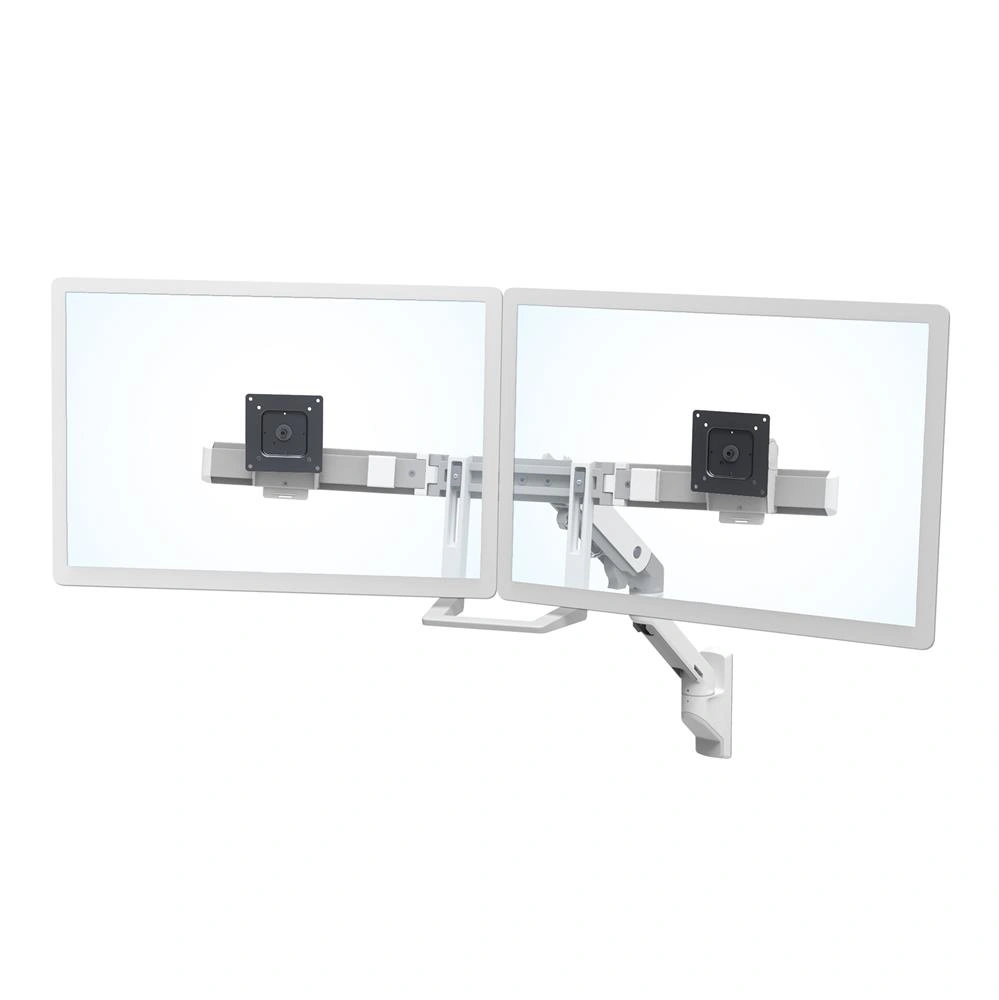 Ergotron HX Wall Dual Monitor Arm, nástěnné rameno pro 2 monitory až 32", bílé