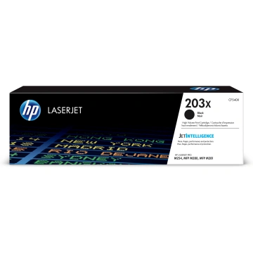 HP CF540X no. 203X (3200 pages), black