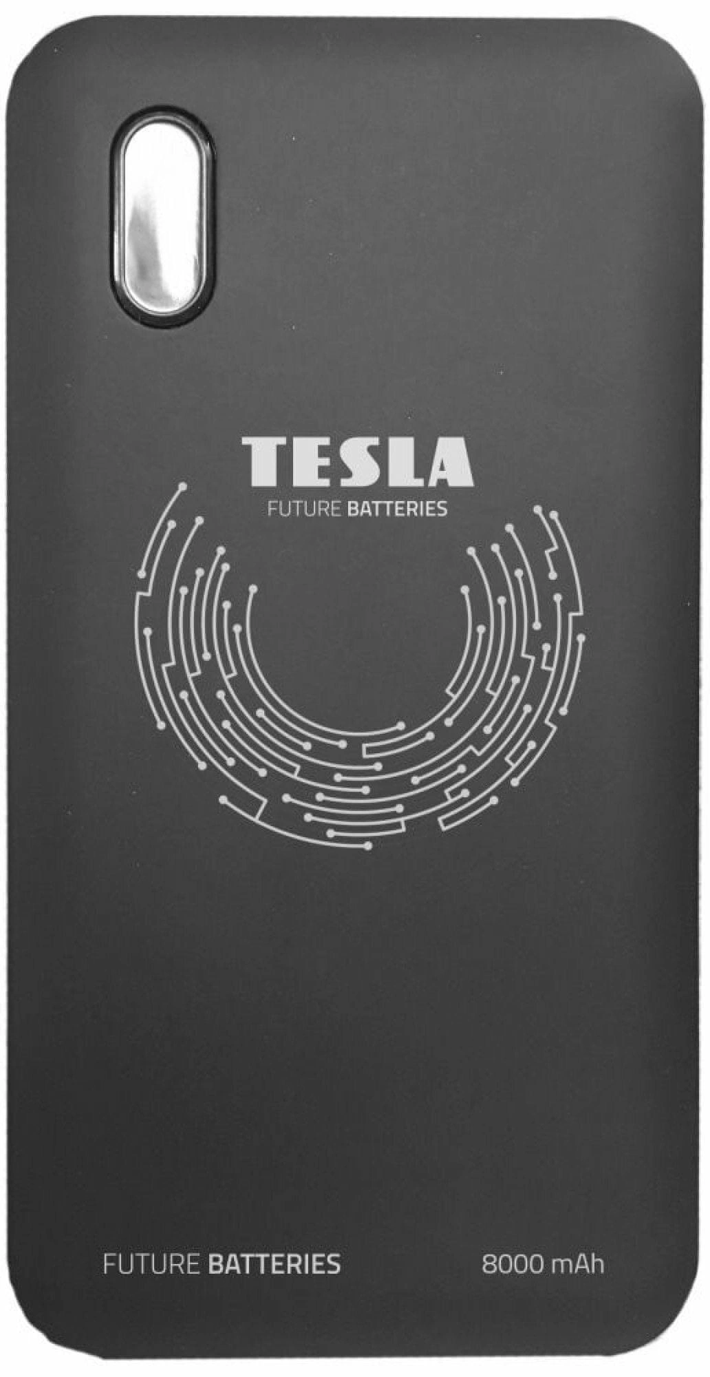 Tesla Batteries QI 10 Wireless Black Power Bank 5V / 8000 mAh černá