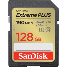 Paměťová karta SanDisk SDXC Extreme Plus 128GB UHS-I U3 (190R/90W) (SDSDXWA-128G-GNCIN)