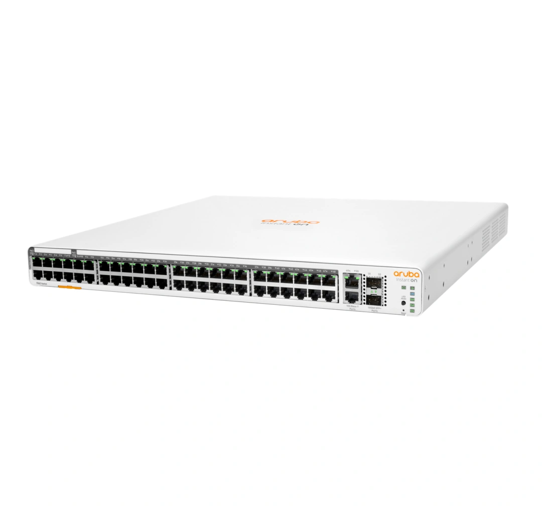 Aruba IOn 1960 - 48x100/1000 PoE + 2xSFP+, 2x10GbE, 1U, PoE (600W)