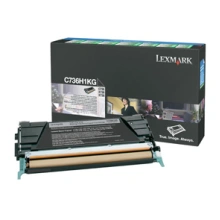 Lexmark C736, X736, X738 Black High Yield Return Programme Toner Cartridge (12K)