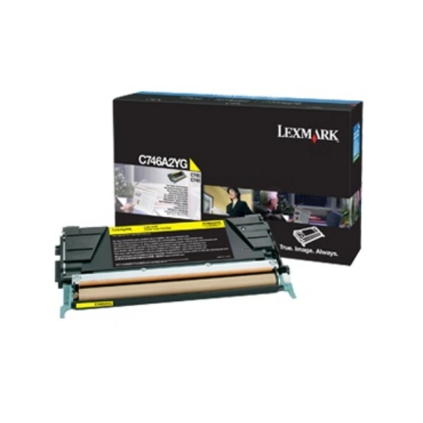 Lexmark C746, C748 Yellow Return Program Toner Cartridge (7K)