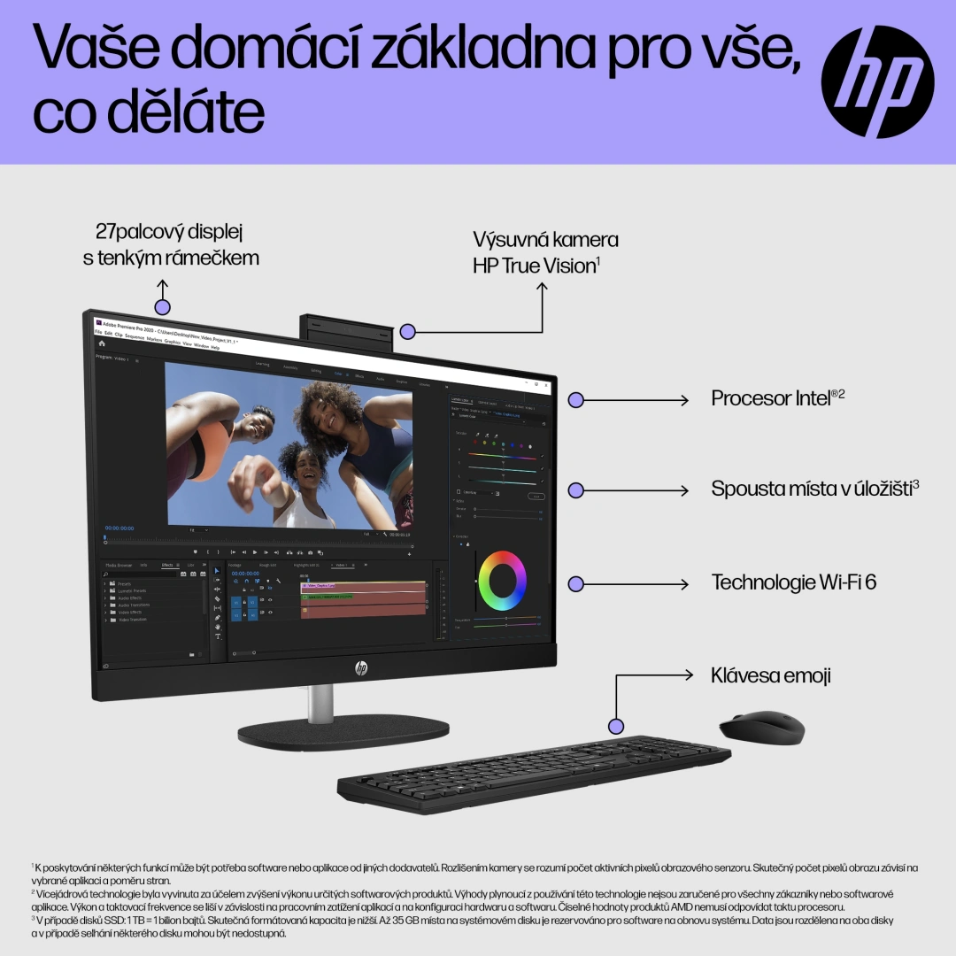 HP 27-cr0005nc, černá