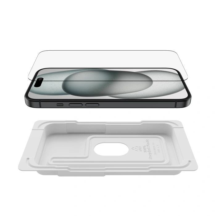 Belkin SCREENFORCE UltraGlass2 Anti-Microbial for iPhone 15 / iPhone 14 Pro