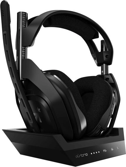 Logitech Astro A50 + Base Station, černá/šedá PS4/PC