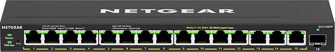 NETGEAR Plus GS316EPP 16portový Switch PoE+