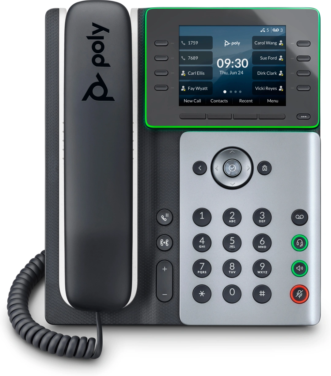 POLY IP telefon Poly Edge E350 s podporou technologie PoE