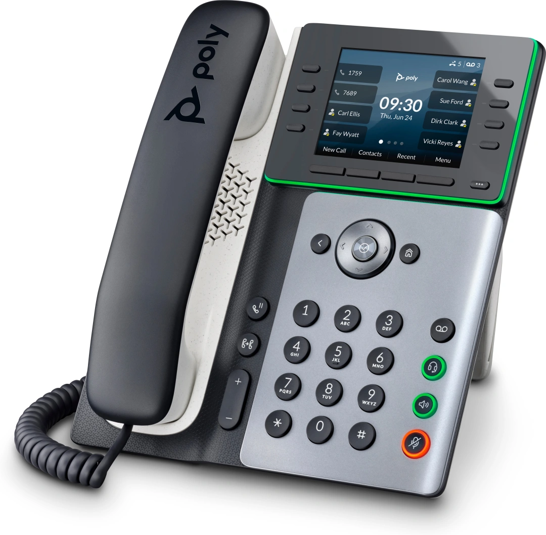 POLY IP telefon Poly Edge E350 s podporou technologie PoE