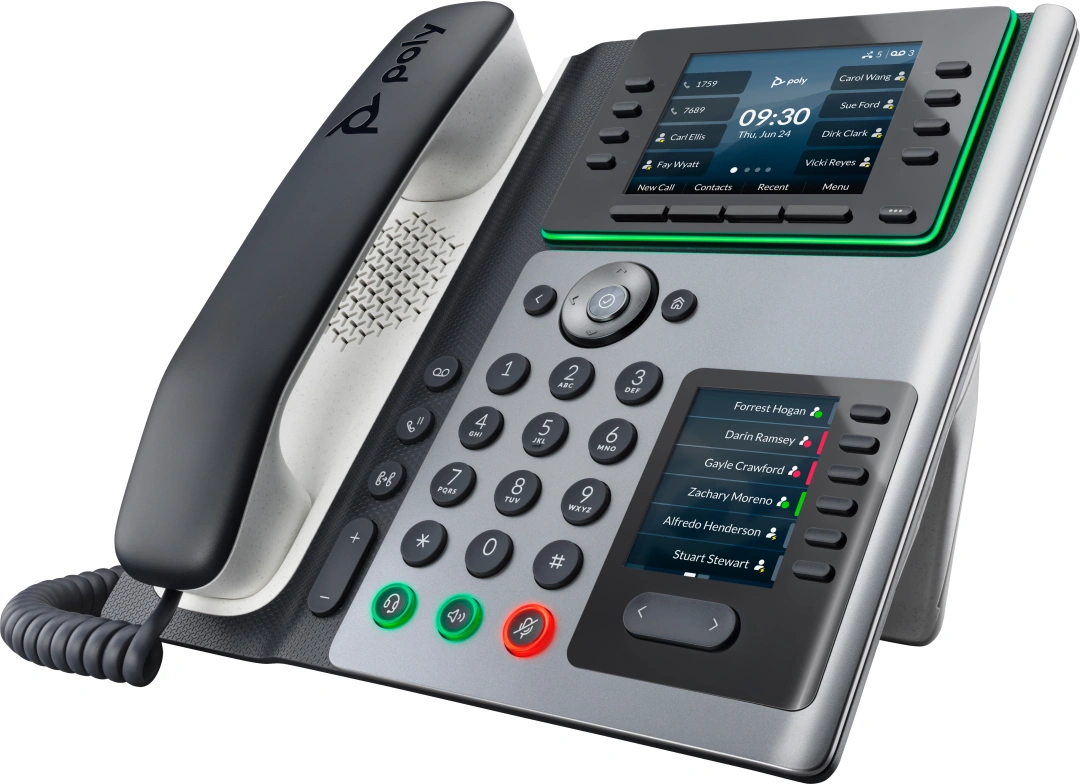 POLY IP telefon Poly Edge E450 s podporou technologie PoE