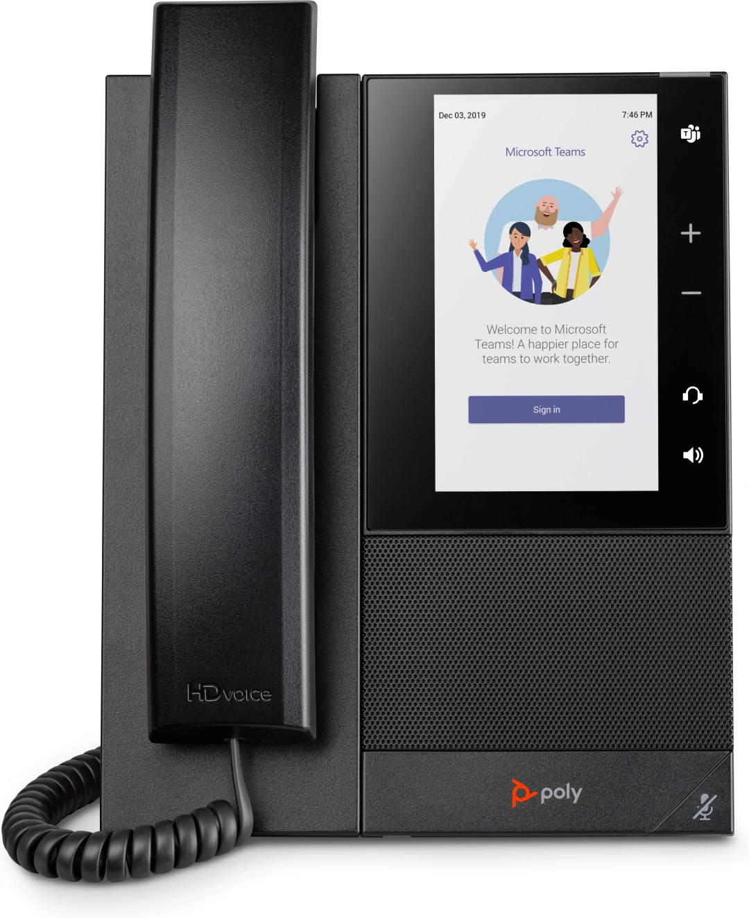 POLY Firemní multimediální telefon Poly CCX 500 pro Microsoft Teams s podporou technologie PoE