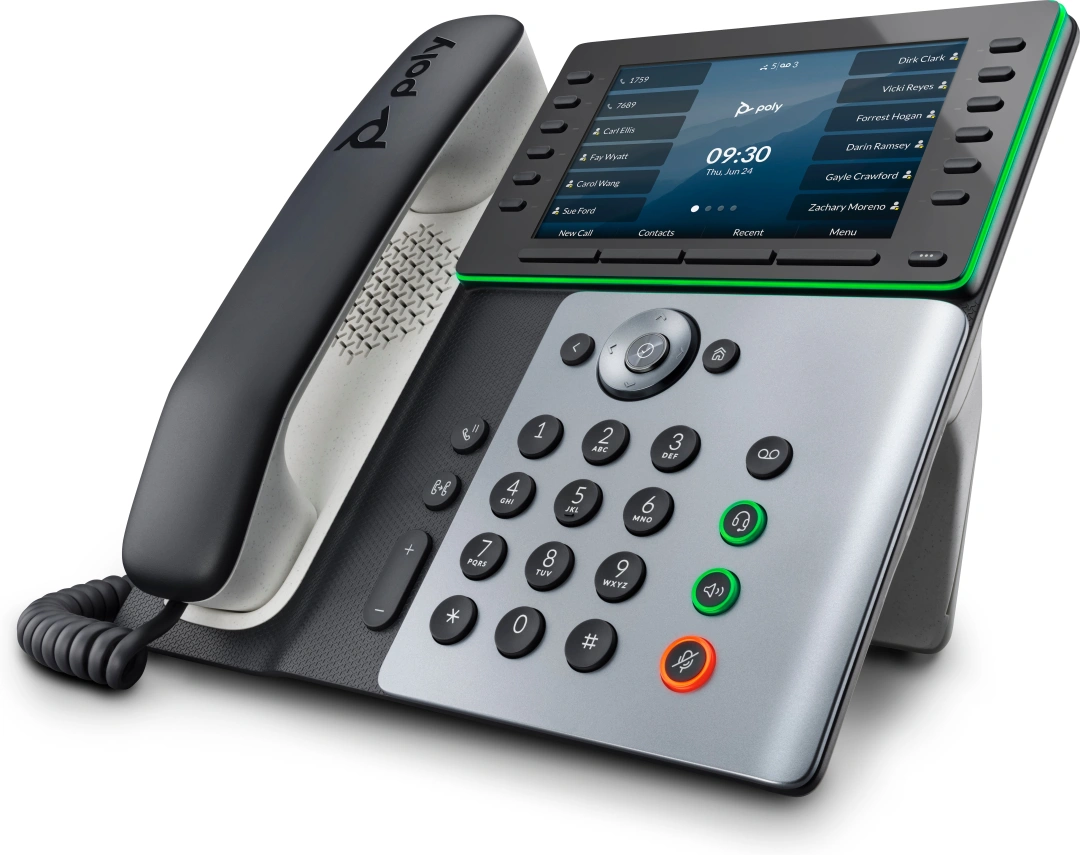 POLY IP telefon Poly Edge E550 s podporou technologie PoE