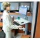 Ergotron WorkFit C-Mod, Single Display Sit-Stand Workstation