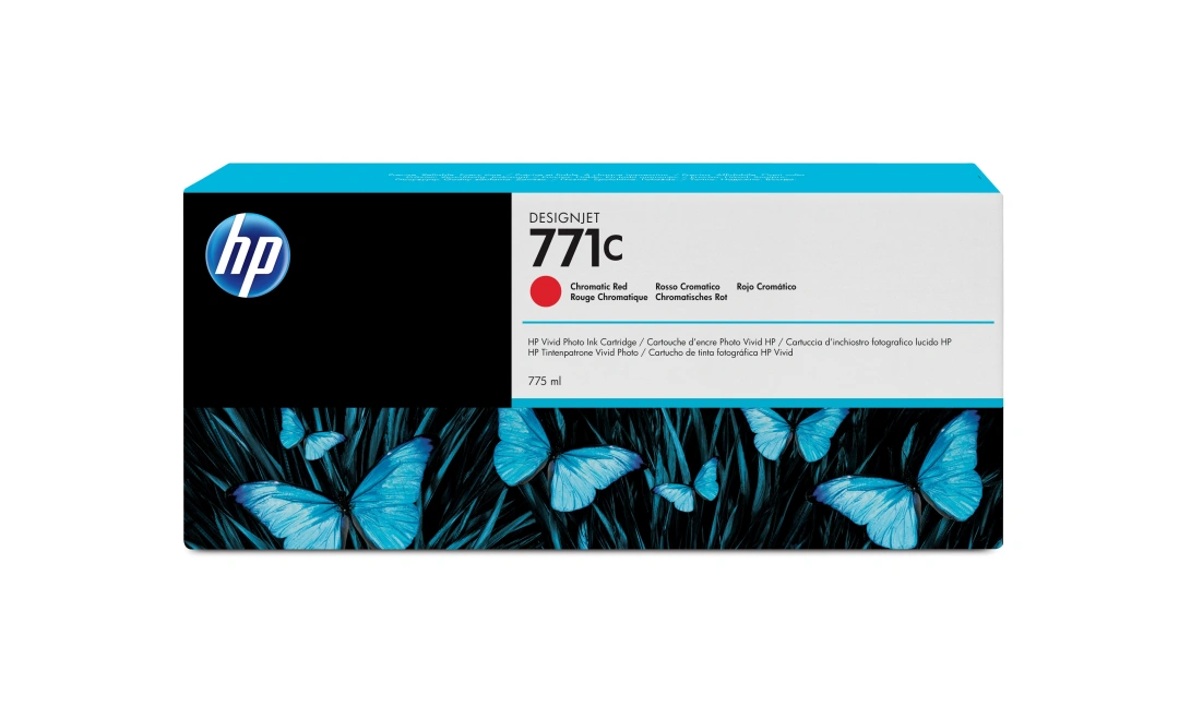 HP 771C Chromatická červená inkoustová kazeta DesignJet, 775 ml