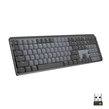 Logitech MX Mechanical Wireless Illuminated Performance Keyboard - GRAPHITE - US INT'L - 2.4GHZ/BT - CLICKY