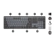 Logitech MX Mechanical Wireless Illuminated Performance Keyboard - GRAPHITE - US INT'L - 2.4GHZ/BT - CLICKY