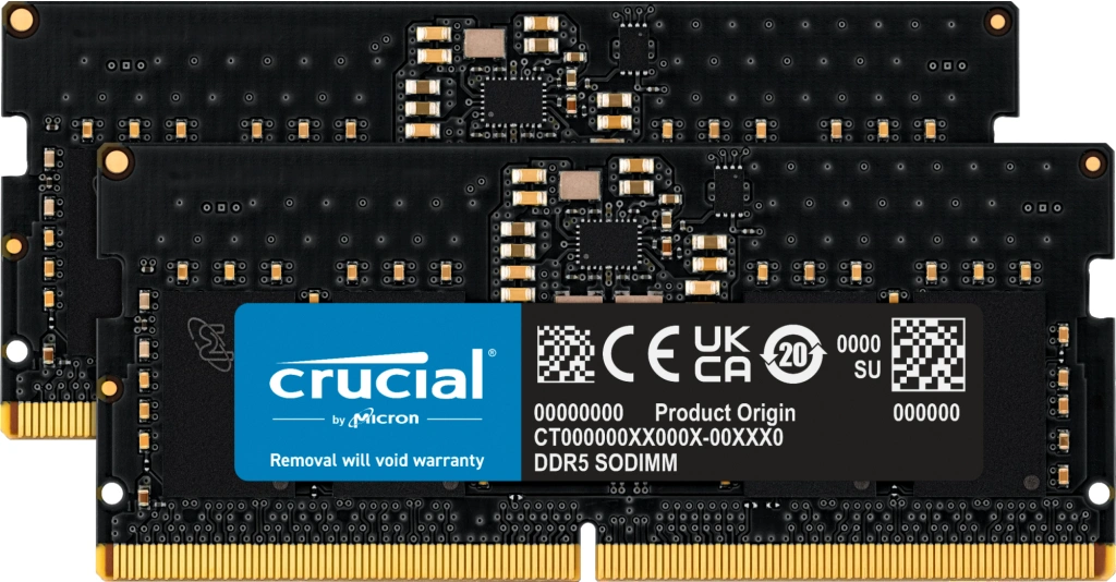 Crucial DDR5 16GB (2x8GB) 4800 CL40 SO-DIMM