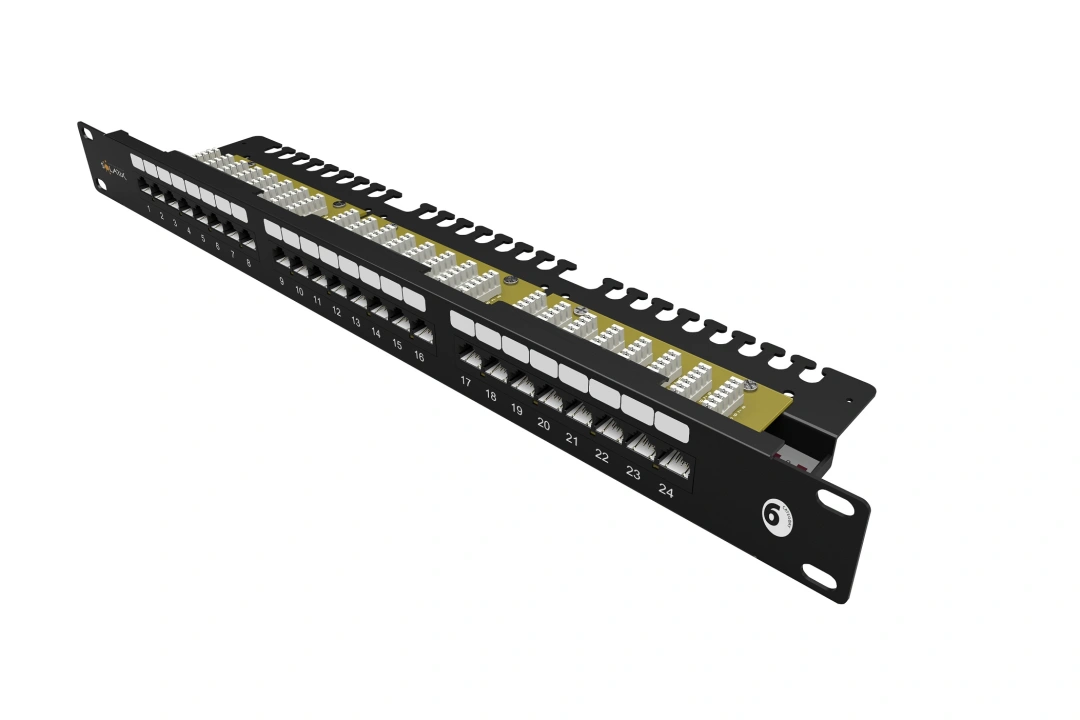 Solarix 19 Patch panel UTP 24xRJ45 CAT6 UTP 1U